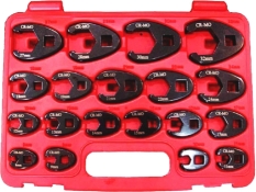 AUZGRIP - 19PC 3/8'' & 1/2''DR.IMPACT CROWFOOT WRENCH SET